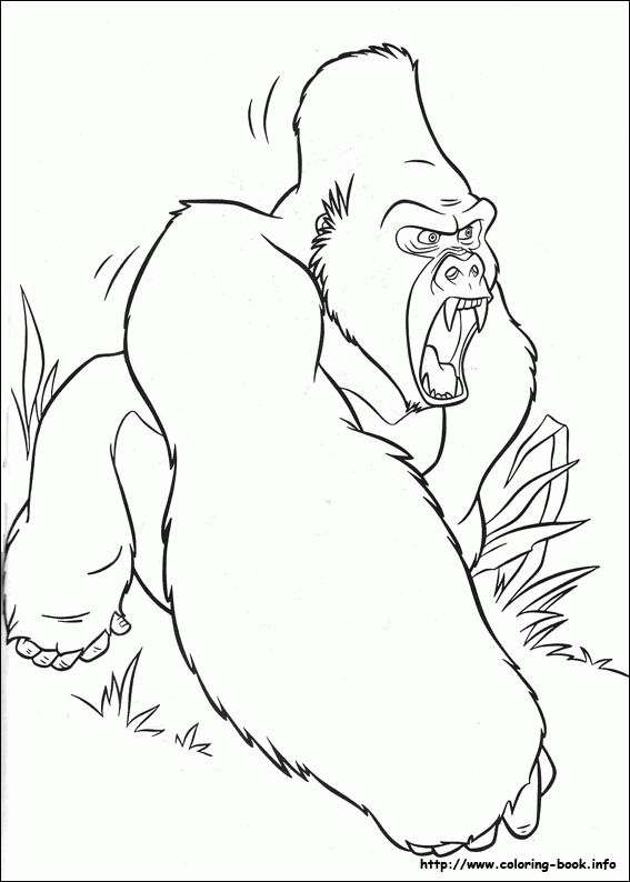 Tarzan kolorowanki